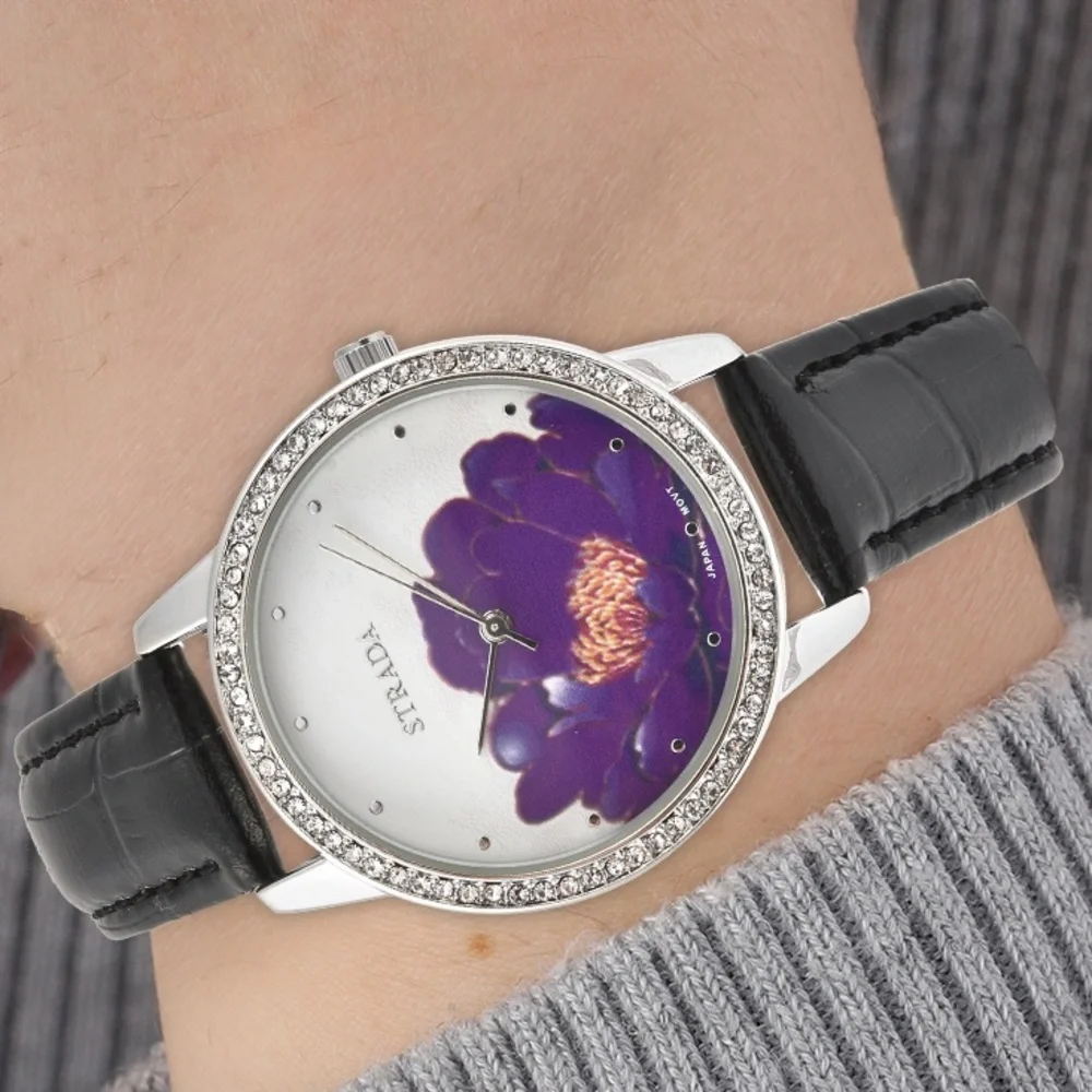 Purple Lotus Flower Watch